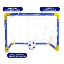 Mini Goal Kit, Football Goal Post, Net And Ball Toys For Boys - Kit 1 - 查看 2