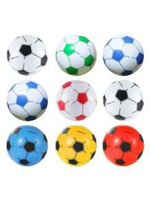 10pcs/5pcs Inflatable Water Soccer Balls, Beach Footballs, Outdoor Games Balls, Beach Party Decor Balls, Lightweight & Easy To Carry, Beach Essentials, Beach Accessories, Pool Float - Multicolor - View 9
