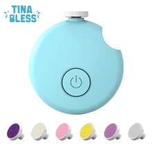 Tinabless 1pc Gentle Electric Nail Trimmer | Kids Nail Clipper | Automatic Nail File, 6 Grinding Heads, Nail Clipper And Nail File Tool For Fingernails And Toenails, Easily And Gently Trims Nails