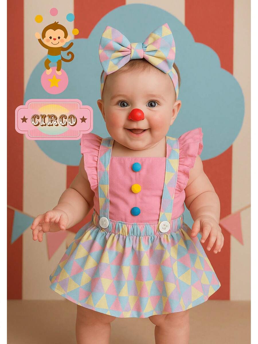 Baby Girls Jumpsuits - 淺粉色 - 查看 1