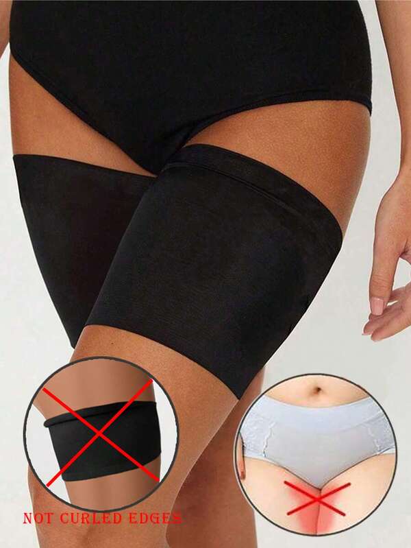 1Pair Women Anti Chafing Thigh Bands Band High Elastic Silica Gel Anti-Friction Protection Leg Warmer Anti Hooks Thigh Bandages