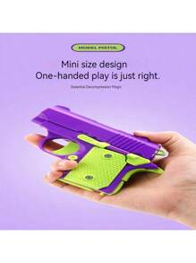 1 pieza Juguete de pistola nueva modelo 2025 para niños - Mini pistola M1911 - Mecanismo de enlace - Retroceso automático por resorte - Mini pistola pequeña - Regalo de cumpleaños/Pascua/Halloween/Navidad - Regalo perfecto - Juguete