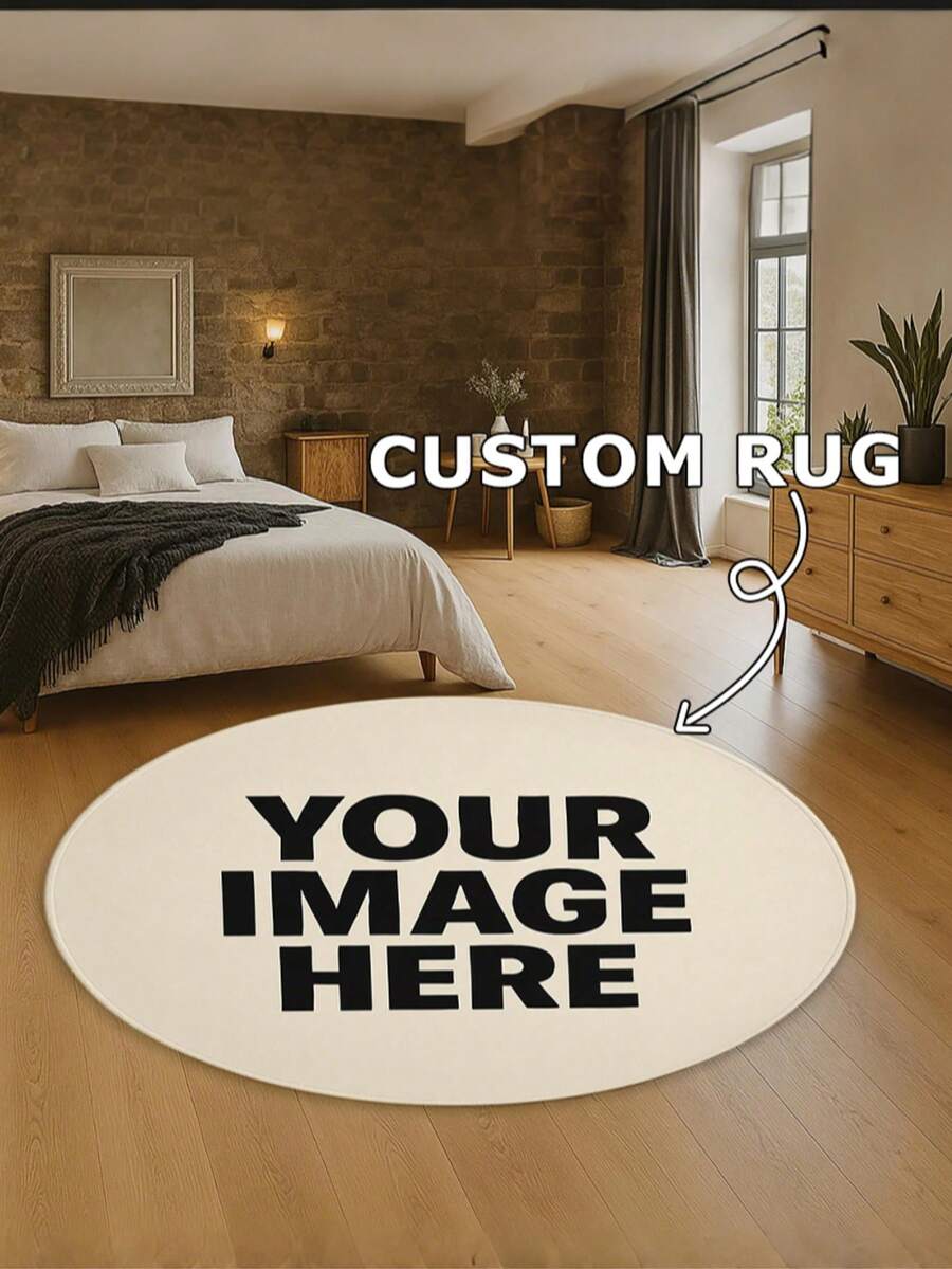 Custom Photo Carpet, Imprint Memories On The Floor, Optional Size Pattern, Creative Birthday/Wedding Gift, Scandinavian Style Ins Home Floor Mats, Support To Customise, His Ideal Gift, Her Ideal Gift, She, The Ideal Gift For The Family, Back To School, Anniversary, Valentine's Day, Mother's Day, Birthday, Children's Day, Father's Day, Graduation Ceremony, Wedding - Multicolor - View 1