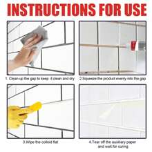 20g Fliesengrout, Badezimmer, Toilette und Küchen Fliesengrout, wasserdicht und einfach anzubringen Haushalts Keramikfliesenversiegelung