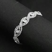 1 Stück Armband mit Strass-Kristallen, geeignet für feierliche Anlässe