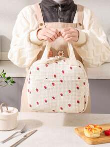 Cute Portable Lunch Bag, Insulated Lunch Box For Students And Office Workers, Handheld Adorable Meal Bag/Cooler
