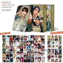 مجموعة ملصقات وبطاقات صور الطبعة الخاصة ل-S - بانغتشان، ليكونو، تشانغبين، آي.إن، بمناسبة عيد الميلاد ال- 5 والأعياد - بضاعة مشجعي ال- KPOP، مجموعة 92 قطعة (60 بطاقة LOMO + 32 ملصق)، 60 قطعة، 124 قطعة