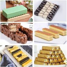 Große rechteckige Granola Bar Silikon Form 8 Spalten Nährboden Müsli Bar Formen, Energie Bar Make für Muffin, Brownie, Maisbrot, Käsekuchen, Pudding, Kuchen und Seife