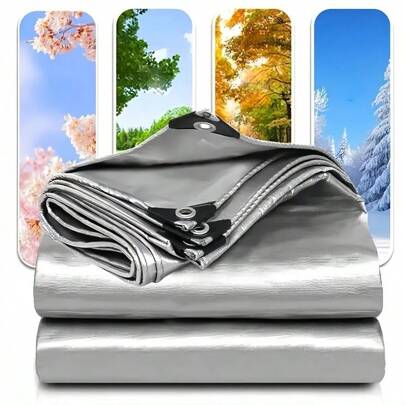 VANDHAM 1 rollo de Lona impermeable y resistente para uso en exteriores (material de PE), lona con protección solar de uso múltiple para jardín/yate/coche/camión/casa de mascotas, disponible en múltiples tamaños