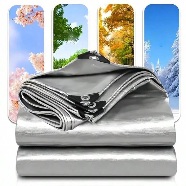 VANDHAM 1 Roll Heavy Duty Waterproof Outdoor Sun Protection Canvas (PE Material), Multi-Purpose Tarpaulin For Garden/Yacht/Car/Truck/Pet House, Available In Multiple Sizes