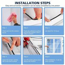 Anti-Mosquito Window Screen For Baby Room – Self-Adhesive Mesh Curtain To Keep Bugs Away, Insect Net For Nursery & Indoor Use, Easy To Install Fly Net For Home Window Protection - Multicolor - View 7