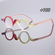 1 buc Ochelari de citit rotunzi retro pentru bărbați, vintage, mici, personalizați, eleganți, ușori, de înaltă calitate, vedere clară pentru computer, citit, jocuri, disponibili în 100-350 de grade