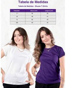 Kit 2 Women's Blouses Baby Look Basic T-Shirt 100% Premium Cotton Traditional Plain T-Shirt - 黑/綠 - 查看 4