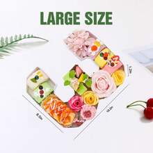 1pc 2025 Candy Number & Letter Cake Box, Suitable For Birthday/Party/Gathering/Weekend Party/Anniversary And Other Occasions