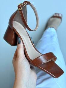GISELE SANDAL / NUDE, CARAMEL, BLACK. For Parties, Everyday, Office. - Camel - View 5