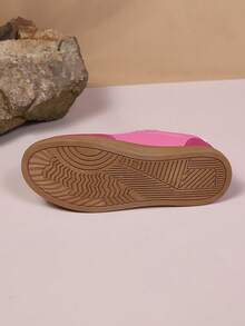 大码女式系带运动鞋，现代时尚户外休闲运动鞋，适合街头、校园、百搭 - 玫紅色 - 查看 7