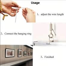 Fil d'acier pour étendage, corde de séchage rétractable murale pour intérieur/extérieur, corde en acier inoxydable réglable, 2m/3 mètres, 2mm d'épaisseur