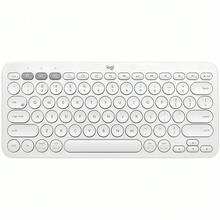 Logitech K380 Wireless Keyboard, Ultra-Long Battery Life, Ready To Use, Ergonomic Design, Suitable For Tablets, Laptops And Mobile Phones, Lightweight And Portable - White - View 1