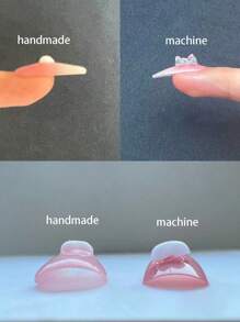 10pcs Hand-Made Luxury Pink Sequined Polka Dot Rhombic Cat Eye Nail Art Stickers, Versatile & Brightening