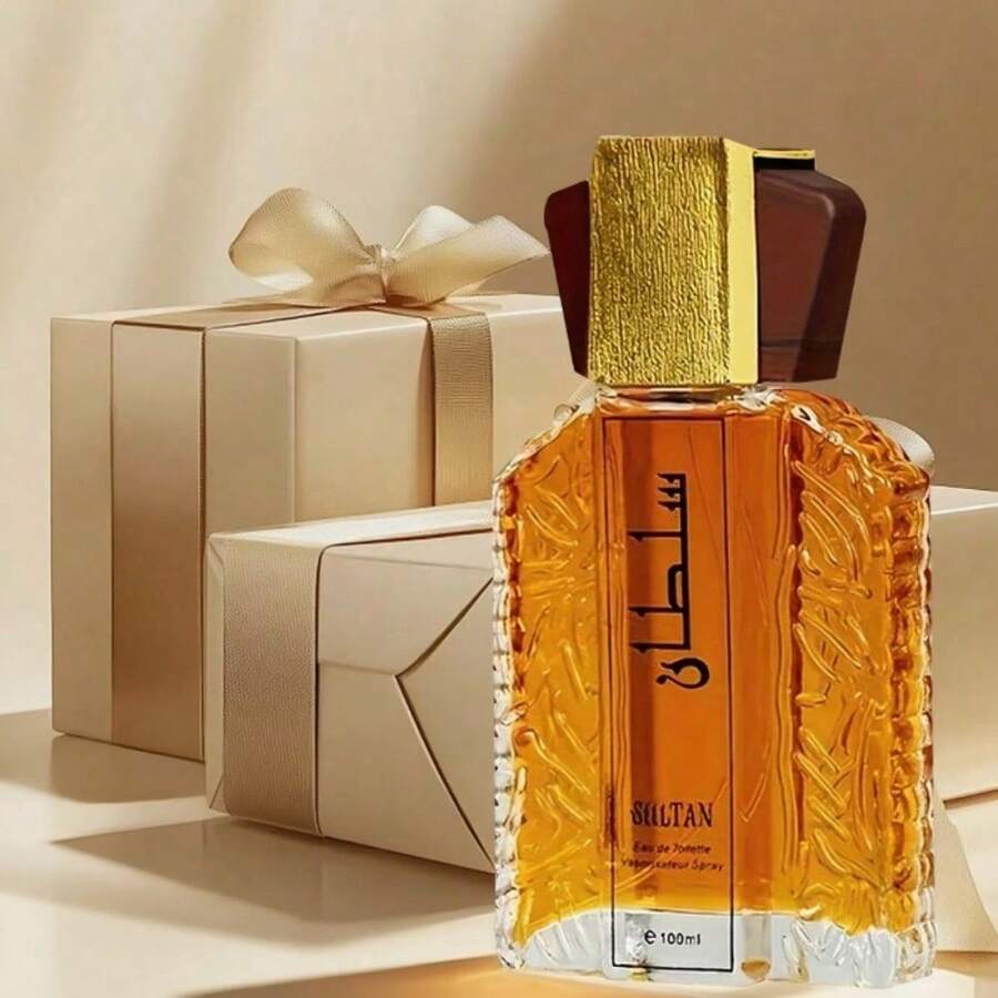 100Ml/3.4 Oz, Premium Fragrance - Dubai Men's Fragrance - Elegant And Lasting Arabian Style Men's Cologne, Sultan Fragrance Spray, Arabian Essential Oil, Sultan Golden Essential Oil, Perfect Valentine's Day Gift For Your Boyfriend Or Husband - 清新香調 - 查看 1