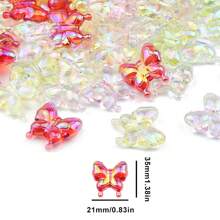 Suministros para hacer joyas con cuentas con estilo de mariposa para hacer collares, pulseras, llaveros, decoración de pasteles, estilo de verano