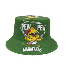 Cappello da pescatore di stile alla moda "PWE PWE", stampa stile urbano, cappello da sole casual da esterno a protezione solare, unisex