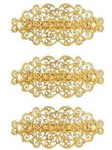 1pc Vintage Style Hollow Out Metal Alloy Women's Palace Hair Comb For Daily Updo Hair Styling, Gift Gold Head Piece Hair Clips Claw Clips Hair Claws Hair Slide Hair Barrettes, School Stuff, Hair Accerssories