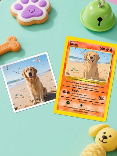 1pc Customized AI-Generated Photo Card, Personalized Anniversary Card With Photo, Date, Name And Message, PVC Material. This Card Uses AI Technology To Create A Stylized Illustration Effect Based On The Customer's Uploaded Photo. The Final Result Is An Artistic AI-Rendered Effect, Not A Complete Copy Of The Original Photo.