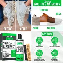 Rockin'Green Shoe Cleaning Kit Shoe Cleaner Sneakers Solution With Brush Included Sneaker Cleaner Kit Safe For Mesh Nubuck Leather Suede Deep Refresh Care Kit 8.8fl Oz - 如圖 - 查看 1