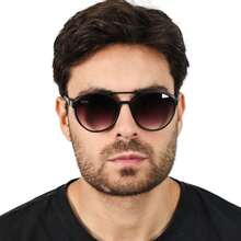 Boss Doha Men's Steampunk Sunglasses - Grey - View 1