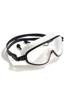 3 件套游泳镜 - 游泳眼镜，防雾，防紫外线，广角视野，适合女性、男性、成人、海滩必需品、海滩配件、泳池浮板