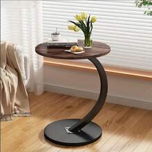 Living Room Round Anti-Collision Corner Coffee Table,Sturdy Metal Frame, Easy To Assemble,Suitable For Living Rooms, Dining Rooms, Bedrooms, And Courtyards