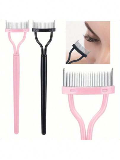 2pcs Eyelash Separator Tools Eyelash Brush Eyelash Comb Separator Definer Eyelash Comb For Combing And Separating Eyelashes,Makeup,Cheap,Room Decor,Vanity,Travel,Bedroom,Makeup Accessories