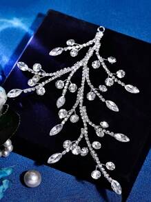 Women Bandana1 Piece Shiny Silver Rhinestone Hairband Elegant Unique Tree Branch Design Headdress Bridal Wedding Plate Hair Decoration Hair Accessories Daily Simple Casual Accessories Turban Headband