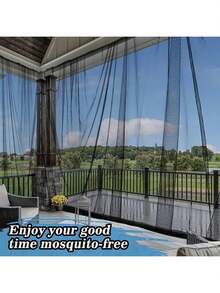 Outdoor Garden Universal Mosquito Netting Screen For Patio,Tulle Fabric For DIY, Polyester Mesh Bug Screen Gazebo Canopy Curtains For Deck, Patio And Garden, Hook And Loop Closure - Multicolor - View 8