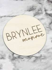 1pc Custom Kids Teen Announcement Sign, Kids Birth Plaque, Personalized Wooden Birth Name Plaque, Hello World Reveal Photo Props, Perfect New Parent Souvenirs, Etsy Baby Birth Announcement Multi-Functional, Ornamental, Adhesive Exquisite, Stylish Back To School