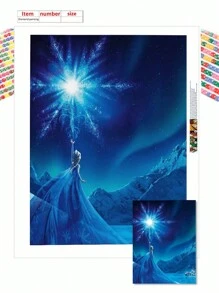Disney Disney Diamond Painting Kit, Snow White, 5D Round Full Diamond Painting Embroidery, Mosaic Canvas Art Painting Set, Suitable For Adult Craftsman, Home Wall Decoration, Gifts
