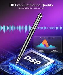 64GB Digital Voice Recorder - ZIPCIDE Voice Recorder With 2400 Hours Recording Capacity And One-Touch Recording, Audio Recorder With Noise Reduction For Class Meetings