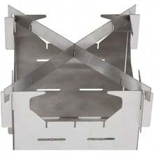 Estufa para Acampar Plegable, Estufa para Acampar Plegable Quema de Leña Estufa de Leña Plegable Portátil de Acero Inoxidable Estufas de Leña para Acampar Al Aire Libre Viajes Senderismo Picnic Estufa - 1 - Ver 10