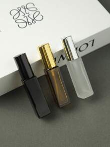 3 szklane butelki z rozpylaczem do perfum o pojemności 10 ml, różowe złoto, aluminiowe butelki z rozpylaczem, z możliwością ponownego napełnienia, doskonały wybór na prezent na Boże Narodzenie i Nowy Rok