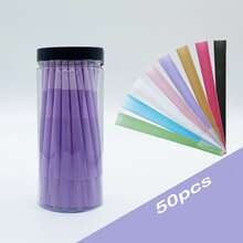 100/50pcs Natural Pre-Rolled Cones Rolling Papers - King Size Ultra Thin & Slow Burning Smoking Cones With Tips/Tubes - Trumpet Tube Rolling Paper For Holiday/Valentine's Gifts & Smoking Accessories - Violet Purple - View 3