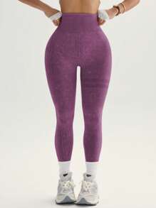 3-Pack Women's Seamless Outdoor Workout Yoga Pants, High Waisted With High Elasticity, Breathable, Moisture Wicking, Enhances Glutes, Versatile Leggings, Soft Peach Skin Touch