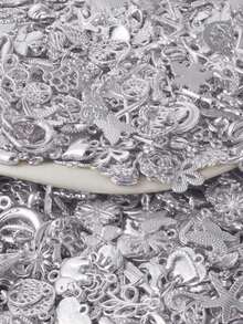 Bright Gold Color Random Mix 100pcs Or 20pcs. Starfish Hasama Butterfly Metal DIY Pendant Charm For Jewelry Making Accessories