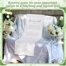Memorial Wedding Chair Sign For Ceremony Save A Seat For Someone In Heaven Reserved Seat Decorations - Ivory - View 6