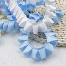 1 Peça 5m Barra Pregueada Tecido Decorativo, Acessórios e Decorações de Artesanato para Bainha de Vestido, Saia, Roupa DIY