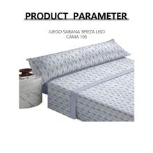 Conjunto de sábanas de verano de tres piezas, azules. Adecuado para una cama de 1,35 metros. Es amigable con la piel, es suave y cómodo, un conjunto ideal para dormir plácidamente.