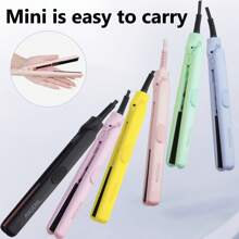 ANGENIL Chapinha de Cabelo Miniatura Titanium ANGELIL Pro Adequada para Cabelos Curtos. A Chapinha de Cabelo Miniatura de Voltagem Dupla tem 0,75 polegadas (aproximadamente 1,8 centímetros) de comprimento, com várias cores e pode ser usada tanto para cabelos lisos quanto cacheados. Bordas retas pequenas, silicone anti queimadura, 3 níveis (140°C - 160°C - 190°C)