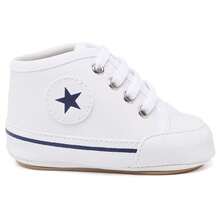 Tênis Bebê Star Cano Baixo Menino e Menina - LANÇAMENTO PROMOÇÃO - Branco - Visão 2