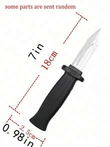 1 件道具玩具魔术塑料伸缩刀恶作剧道具刀吓人戏法假搞笑 - 黑色 - 查看 3