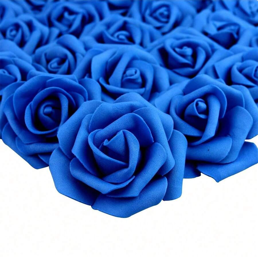 15pcs/20pcs/25pcs/30pcs/50pcs 7cm Diameter Artificial Foam Flower For DIY Party Decoration